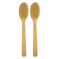 fA brushes 森詠木香 德國製白豚鬃臉部深層按摩乾刷, 木色, 1支, 2支