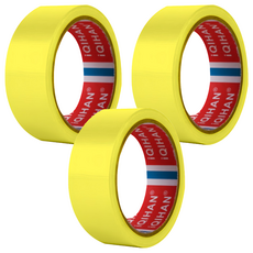 iQIHAN Dada 高黏度強力布膠帶 黃色 (30mm X 20mm), 3個