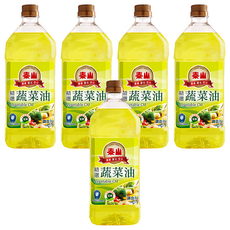 泰山 精選蔬菜油, 1.5L, 5瓶