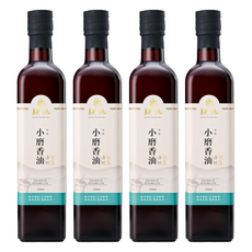 GENG YUAN 耕沅 頂級小磨香油 500ml*4瓶 (古法壓榨/香氣濃郁/料理好幫手)