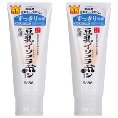 SANA 莎娜 豆乳美肌清爽洗面乳，蓬鬆柔軟泡沫，調理肌膚，無香料、色素與礦物油, 150g, 2條