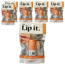 Lipit Feel’inGood 晚安唇膜棒 5.5g 02 草本柑橘 深層滋潤 保濕修護 晚間護理, 6支