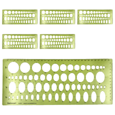 Nationart T05-201 Nationart 201 橢圓板, 綠色, 6個