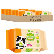 Tino 小安安 嬰兒柔溼巾, 80張, 12包