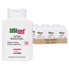 sebamed 施巴 女性私密浴潔露 PH3.8, 6瓶, 200ml