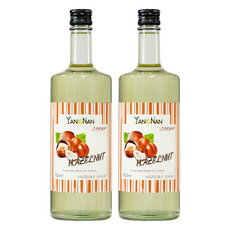 YANGNAN 仰南 榛果風味糖漿 750ml 咖啡特調、甜點淋醬最佳選擇, 2瓶