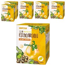 SENTOSA 三多 印加果油軟膠囊 Omega-3-6-9 冷壓初榨, 80顆, 6盒