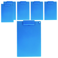 ABEL 力大牌 隨意型板夾A4, 藍色, 6個