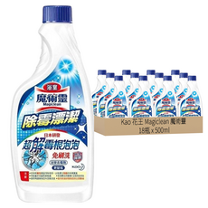 Kao 花王 Magiclean 魔術靈 浴室除霉漂潔補充瓶 免刷洗 99.9%除菌, 500ml, 18瓶
