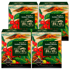 鮮一杯 黃金摩卡濾掛咖啡 柑橘黑巧克力風味 100%純研磨, 9g, 4包, 4盒