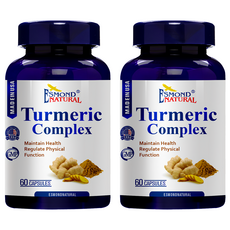 ESMOND NATURAL 愛司盟 複方薑黃膠囊食品, 60顆/瓶, 促進新陳代謝, 500mg, 2罐