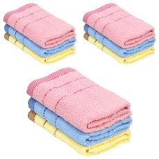 GRACE 格蕾絲 純棉洗臉毛巾3件組 斜條紋款 (顏色隨機) 台灣製 純棉親膚, 3組