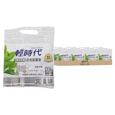 輕時代 花香清潔袋 綠活茶樹 易開好撕 減塑 8層防護 強韌 耐重 不滴漏, 20L, 30包