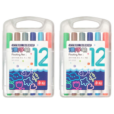 德德小品集 漂浮筆 套裝組, 2盒, 12