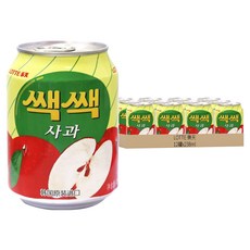 LOTTE 樂天 蘋果汁禮盒, 韓國原裝進口, 238ml, 12罐