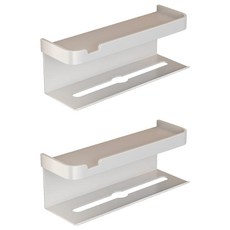 超級工廠 多功能紙巾架 附免釘膠以及螺絲 加長款 白色 2個