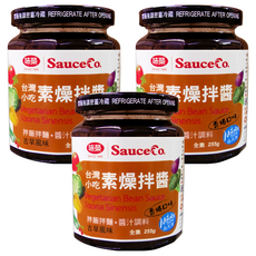 味榮 素燥拌醬, 天然香椿葉手工調製黑豆壺底醬油, 拌飯拌麵皆適用, 255g, 3罐