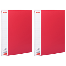 Lan CHYn 連勤牌文具 R PP 右中強力夾 + 左上強力夾 LC-515D, 2個, 紅色