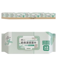 7822 Shop 生活選物 廚房清潔濕巾 薄荷, 80張, 9包