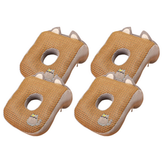 半島良品 冰絲涼感透氣趴睡枕, 棕色 + 淺灰色, 4個