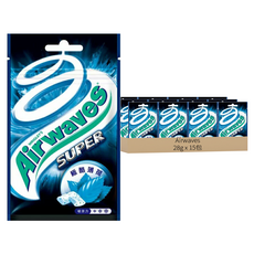 Airwaves Super極酷嗆涼無糖口香糖 薄荷口味, 28g, 15包