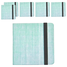 POTENTATE 遵爵 全棉手帳本 細紋 021562-A 120 x 120mm, 清新綠, 6本
