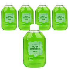 Recipe Box 泡泡史萊姆入浴劑 綠色,520ml,5瓶 - 寶寶沐浴最佳選擇，給孩子帶來歡樂的洗澡時光