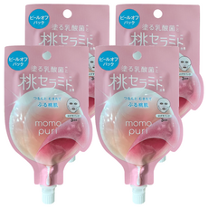 BCL momopuri 彈潤蜜桃面膜 亮澤撕除面膜 20ml, 4包