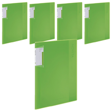 KOKUYO 國譽 NOViTA 收納資料夾 40頁, 綠色, 5本