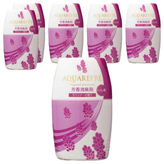 Lion Chemical 獅子化學 aquarefre 廁所用香氛消臭劑 薰衣草香 400ml 有效去除異味 持久散發淡雅香氣 讓廁所空氣清新。, 6入