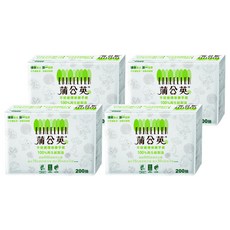 蒲公英環保擦手紙 100%再生紙製造, 200張, 4包