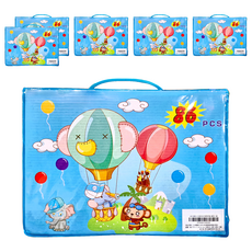 JAR 嚴選 水彩畫筆86件套裝禮盒, 藍色, 6盒