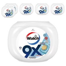 Walch 威露士 9X 32顆/罐 洗衣凝膠球 室內晾曬 柔軟香氛 金球, 6罐