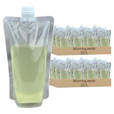 Momsqueeze 吸嘴飲料袋 500ml, 14 x 22cm, 25個, 2組
