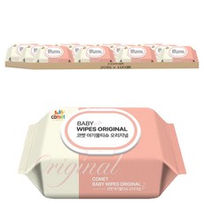 comet Original 嬰兒用濕紙巾 掀蓋式 加厚型, 100張, 20包