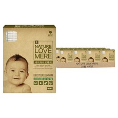 NATURE LOVE MERE 獨立包裝嬰幼兒棉花棒 80支, 18盒