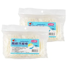 情人 扁線牙線棒 獨立包裝 牙縫清潔 口腔護理, 300支, 2包