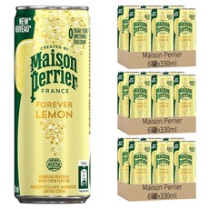 Maison Perrier 氣泡礦泉水 檸檬口味, 330ml, 18罐