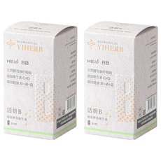 YIHERB BIOMEDICAL 乙禾生醫 活妍B 天然酵母B群 500mg, 30顆, 2盒