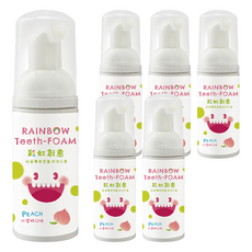 Luveta 樂唯他 兒童專用含氟泡沫牙膏, 50ml, 水蜜桃口味, 6個月以上適用, 6瓶