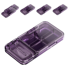 小麥購物 便攜切藥器 L1269 暗夜紫, 6個