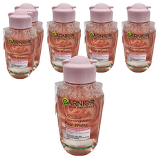 GARNIER卡尼爾 全效保濕卸妝水 玫瑰 125ml 溫和卸妝 深層清潔 保濕肌膚, 6瓶