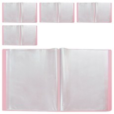 珠友文化 A4粉彩資料本 RB_30C 30頁, 5本, 粉紅色