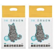 earth rated 莎賓 嚴選活性碳豆腐砂, 6L, 2.5kg, 2包, 自然豆香味