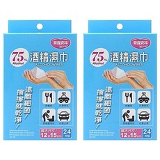 奈森克林 75%酒精單片包, 2盒