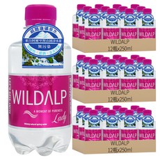 WILDALP 奧地利天然礦泉水 粉色, 250ml, 36瓶