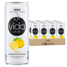 vida 氣泡飲 柚子風味, 325ml, 24罐