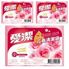 愛潔 防漏花香清潔袋，韌性強抗拉力佳，除臭配方, 15L, 3包