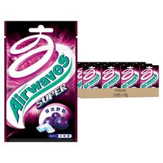 Airwaves Super極酷嗆涼無糖口香糖 紫冰野莓, 28g, 150包