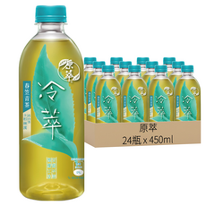 原萃 冷萃春笠青茶 24瓶, 無糖 無香料 滴濾慢釀工法 含杉林溪高山茶, 450ml